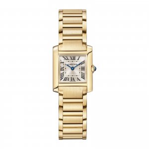 Cartier Tank Frannaise Replique montre Petit Quartz Or Jaune WGTA0114