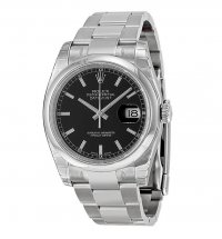 Réplique Rolex Datejust Noir Indice glace Cadran Oyster Bracelet 116200BKSO