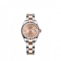 Replique Rolex Lady-Datejust Everose Rolesor Oystersteel 18 ct gold M279171-0028 montre