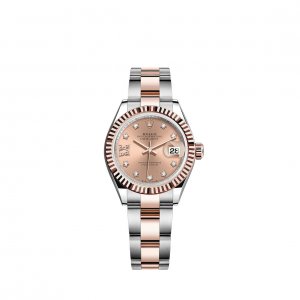 Replique Rolex Lady-Datejust Everose Rolesor Oystersteel 18 ct gold M279171-0028 montre