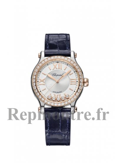 Replique Chopard Happy Sport automatique Rose Gold Diamonds 278608-6003 - Cliquez sur l'image pour la fermer