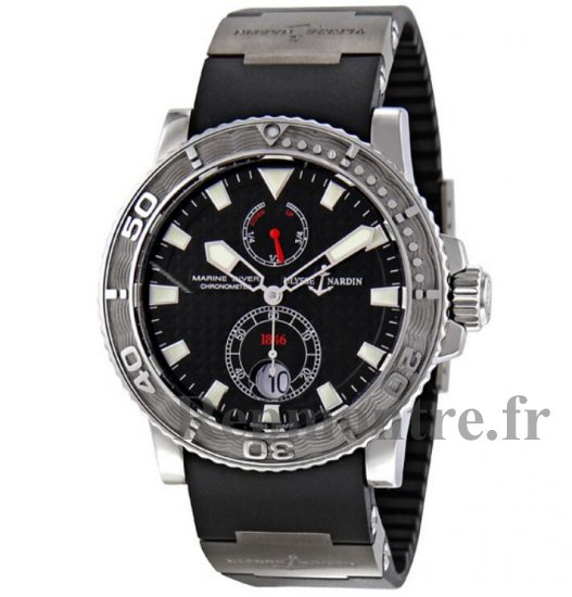 Ulysse Nardin Maxi Marine Diver Noir Dial Réplique Montre 263-33-3/92 - Cliquez sur l'image pour la fermer