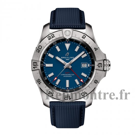 Breitling Avenger Automatique GMT 44mm Montre Replique Homme Cuir Bleu A32320101C1X1 - Cliquez sur l'image pour la fermer