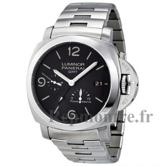 Réplique Panerai Luminor 1950 3 Days Noir Cadran GMT Automatique Inoxydable Acier PAM00347 - Cliquez sur l'image pour la fermer