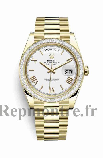 Réplique de montre Rolex Day-Date 40 jaune 18 ct 228398TBR m228398tbr-0033 - Cliquez sur l'image pour la fermer