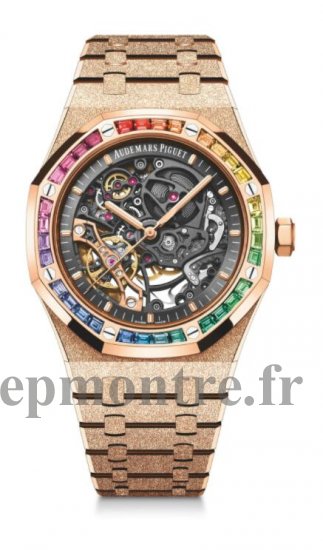 Replique Audemars Piguet Royal Oak Frosted Gold Double Balance Wheel Openworked 15412OR.YG.1224OR.01 - Cliquez sur l'image pour la fermer