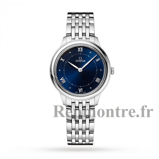 Montre replique Omega De Ville Prestige Quartz 30 mm pour femme Bleu O43410306003001 - Cliquez sur l'image pour la fermer