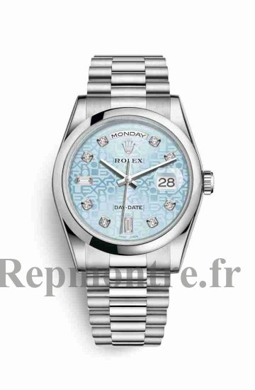 Réplique de montre Rolex Day-Date 36 118206 glace Jubile Conception serti de Cadran m118206-0017 - Cliquez sur l'image pour la fermer
