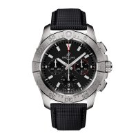 Breitling Avenger Chronograph B01 44mm Copie montre homme cuir noir AB0147101B1X1