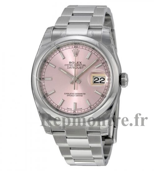 Réplique Rolex Datejust Rose Cadran Inoxydable Acier 116200PSO - Cliquez sur l'image pour la fermer