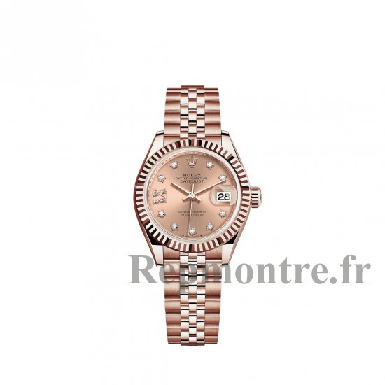 Replique Rolex Lady-Datejust montre 18 ct Everose gold - M279175-0030 - Cliquez sur l'image pour la fermer