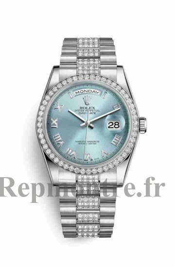 Réplique de montre Rolex Day-Date 36 118346 Glace e Cadran m118346-0044 - Cliquez sur l'image pour la fermer