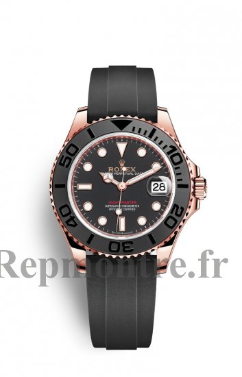 Replique Montre Rolex Yacht-Master 37 matt Noir Cerachrom 18 ct EveOr Rose M268655-0017 - Cliquez sur l'image pour la fermer