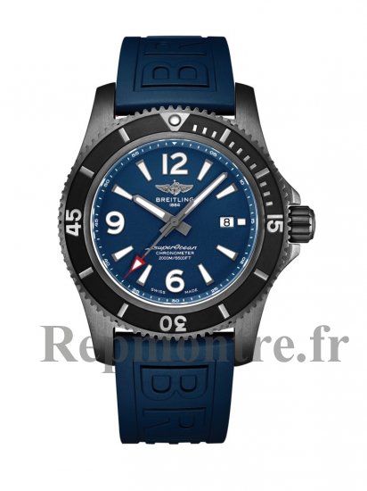 qualite superieure Réplique Breitling Superocean Automatique 46 Noir Acier Bleu M17368D71C1S1 - Cliquez sur l'image pour la fermer