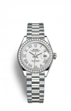 Replique Montre Rolex Dame-Datejust 18 ct Blanc Or and Diamants M279139RBR-0013