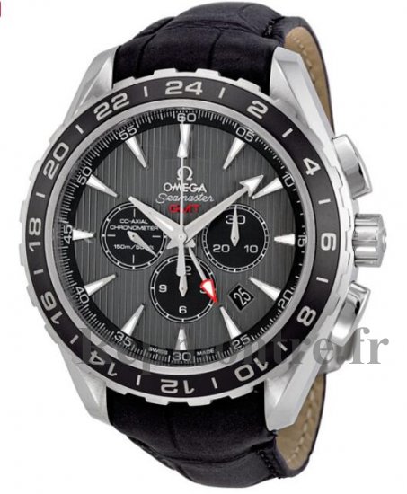 Réplique Omega Seamaster Teak Gris Cadran GMT Chronographe Noir Cuir 231.13.44.52.06.001 - Cliquez sur l'image pour la fermer