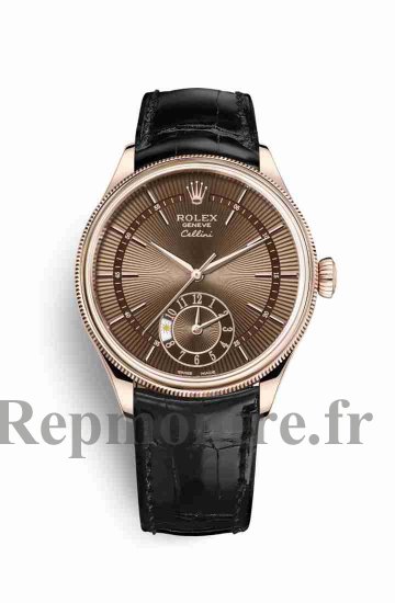 Réplique montre Rolex Cellini Dual Time 18 ct Everose m50525-0016 - Cliquez sur l'image pour la fermer