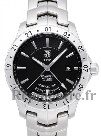 Réplique Tag Heuer Link Calibre 7 GMT Automatique Montre WJ2010.BA0591 - Cliquez sur l'image pour la fermer