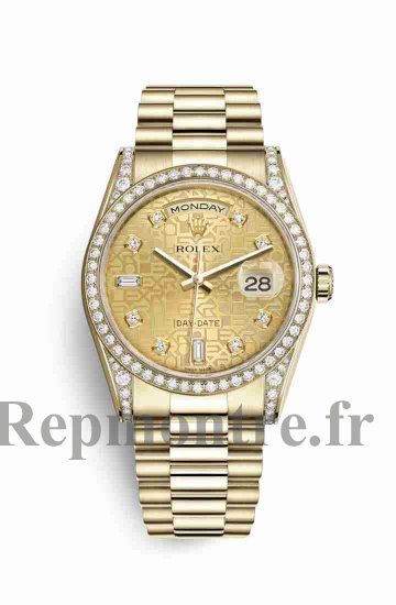 Réplique montre Rolex Day-Date 36 jaune 18 ct en semble de cosses 118388 m118388-0017 - Cliquez sur l'image pour la fermer