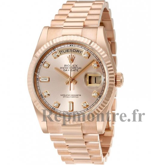 Réplique Rolex Day-Date Rose Cadran 18K Everose Rose President Dames 118235PDP - Cliquez sur l'image pour la fermer