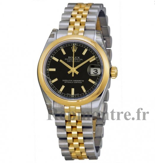 Réplique Rolex Datejust Noir Cadran Automatique Inoxydable Acier et 18kt Or 178243BKSJ - Cliquez sur l'image pour la fermer