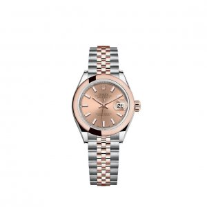 Replique Rolex Lady-Datejust Rolesor combination of Oystersteel 18 ct Everose gold M279161-0023