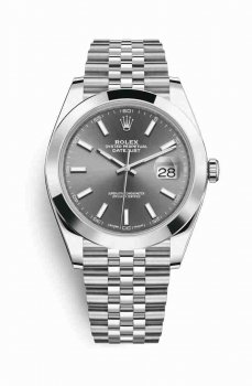 Réplique montre Rolex Datejust 41 126300 Rhodium fonce Cadran AB015212/BF26/154A