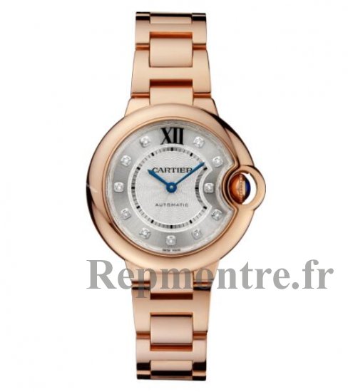 Copie de Cartier Ballon Bleu 33mm Or Rose Diamants WJBB0062 - Cliquez sur l'image pour la fermer