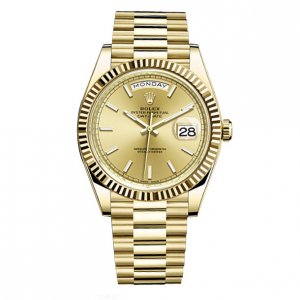 Rolex Day-Date 40 Automatique Champagne Dial 18kt Or amarillo Réplique