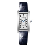 Cartier Tank Americaine Replique montre Petit Quartz Acier Cuir WSTA0082