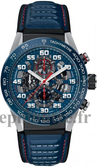 Repique de montre Tag Heuer Carrera Calibre Heuer 01 Squelette 45mm Homme CAR2A1N.FT6100 - Cliquez sur l'image pour la fermer