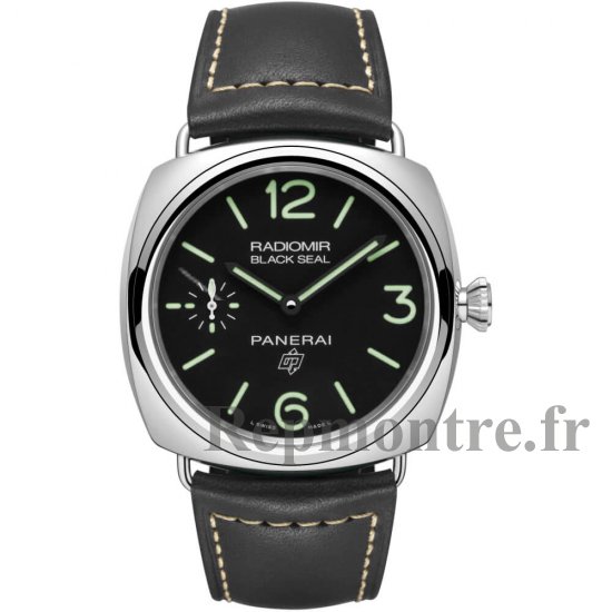 Réplique Panerai Radiomir Black Seal Logo a remontage manuel Cadran Noir 45 mm Homme - PAM00754 - Cliquez sur l'image pour la fermer