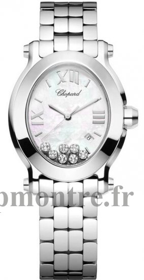 Chopard Happy Sport Oval Quartz Dames Réplique Montre 278546-3003 - Cliquez sur l'image pour la fermer