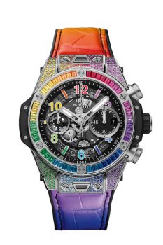 Replique Hublot Big Bang Unico Titanium Rainbow montre 441.NX.1117.LR.0999