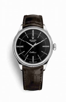 Replque-Imiter-Kobe de Rolex Cellini Time blanc 50509 Noir Cadran