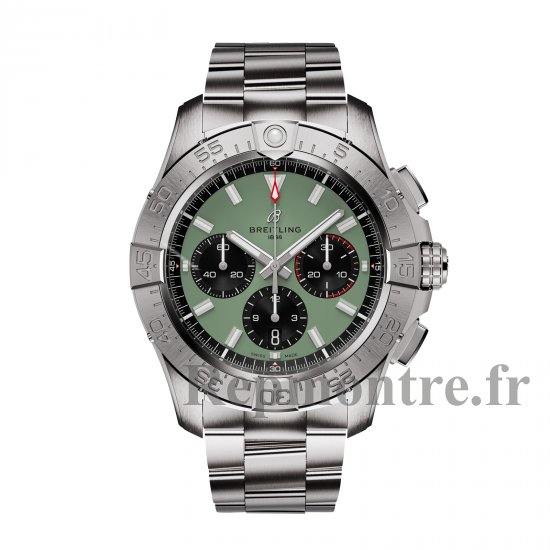 Breitling Avenger Chronograph B01 44mm Copie montre Homme Acier inoxydable vert AB0147101L1A1 - Cliquez sur l'image pour la fermer