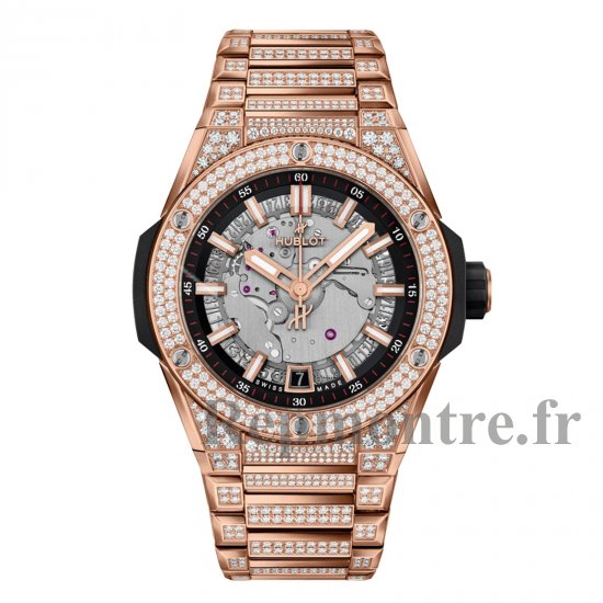 Hublot Big Bang Temps integre uniquement 40 mm King Gold Pave 456.OX.0180.OX.3704 - Cliquez sur l'image pour la fermer