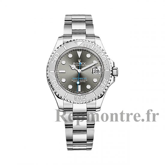 Rolex Yacht-Master Rhodium Dial 268622 Acier et platine Oyster Midsize Montre RSO - Cliquez sur l'image pour la fermer