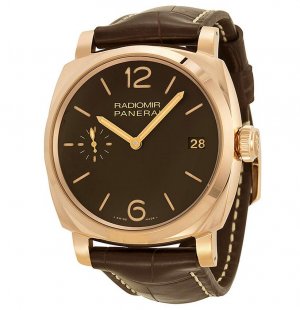 Réplique Panerai Radiomir Marron Cadran 18kt Rose Or PAM00515