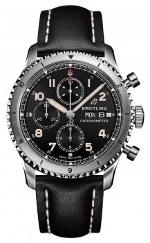 Replique Breitling Aviator 8 Chronograph automatique Chronometer Black Dial Men's A13316101B1X2