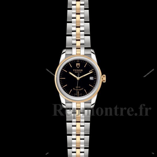 Réplique montre Tudor Glamour Date 36 Acier Inoxydable / Or Jaune / Champagne / Bracelet m55003-0007 - Cliquez sur l'image pour la fermer