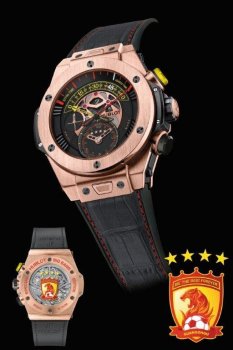 Réplique Hublot Big Bang Unico Bi-Retrograde Guangzhou Evergrande FC King Gold 413.NX.1137.LR.FCZ15