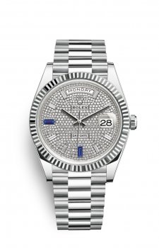 Replique Rolex Day-Date 40 Perpetual Chronometer Platine M228236-0009