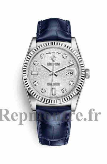 Réplique montre Rolex Day-Date 36 blanc 118139 Argent Jubile Conception Set Cadran m118139-0092 - Cliquez sur l'image pour la fermer