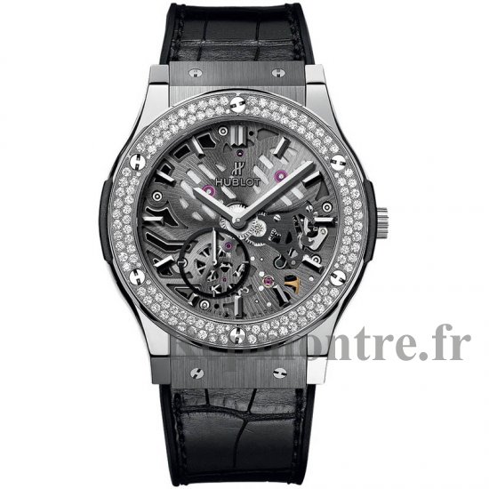 Hublot Classic Fusion Classico Ultra-thin Skeleton Titanium Diamants 545.NX.0170.LR.1104 - Cliquez sur l'image pour la fermer