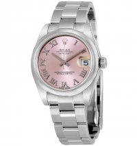 Réplique Rolex Datejust Dame 31 Rose Cadran Inoxydable Acier Rolex Oyster Automatique 178240PRO