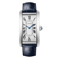 Cartier Tank Americaine Replique montre Grande Automatique Acier Cuir WSTA0083