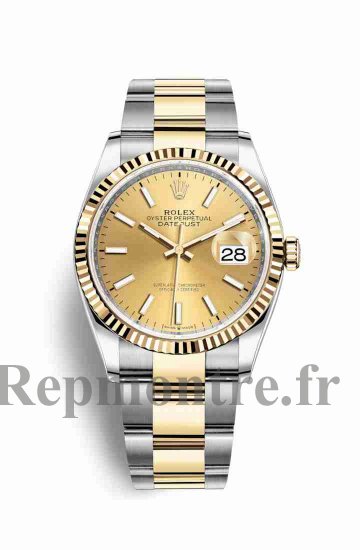 Réplique montre Rolex Datejust 36 Jaune Roles jaune 18 ct 126233 m126233-0016 - Cliquez sur l'image pour la fermer