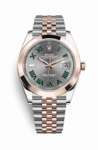 Réplique de montre Rolex Datejust 41 Everose Roles 18 ct Everose 126301 Slate Cadran m126301-0016