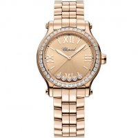 Replique Montre Chopard Happy Sport Or Rose Diamants Automatique 33 mm 275378-5009